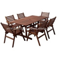 Meranti Outdoor / Garden Furniture Set - Table + 6 chair